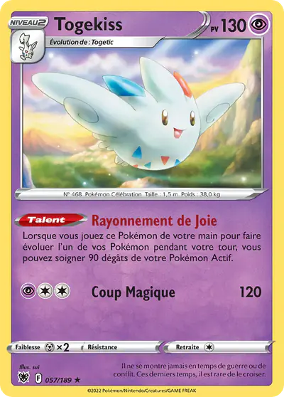 Image de la carte Pokemon Togekiss 057/189