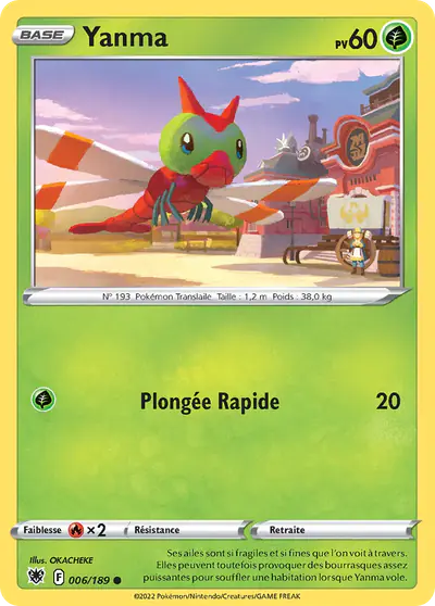 Image de la carte Pokemon Yanma 006/189