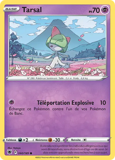 Image de la carte Pokemon Tarsal 060/189