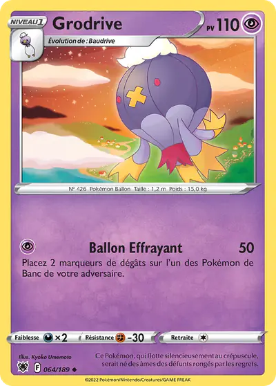 Image de la carte Pokemon Grodrive 064/189