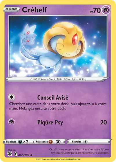 Image de la carte Pokemon Créhelf 065/189