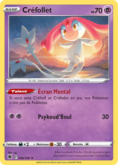 Image de la carte Pokemon Créfollet 066/189