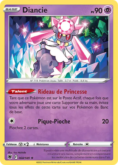 Image de la carte Pokemon Diancie 068/189