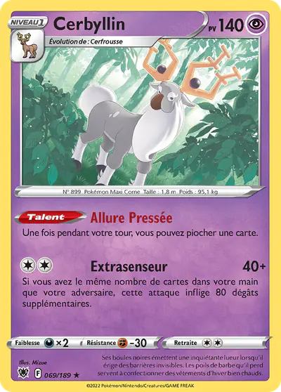 Image de la carte Pokemon Cerbyllin 069/189