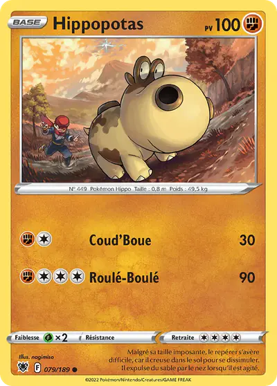 Image de la carte Pokemon Hippopotas 079/189