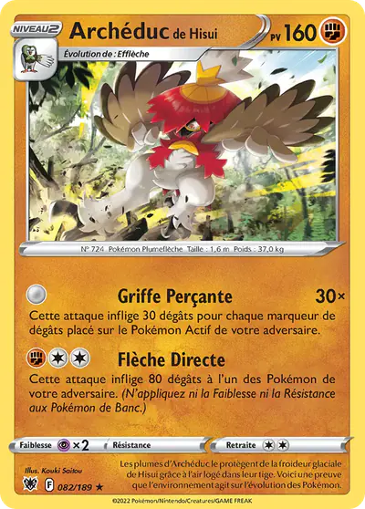 Image de la carte Pokemon Archéduc de Hisui 082/189