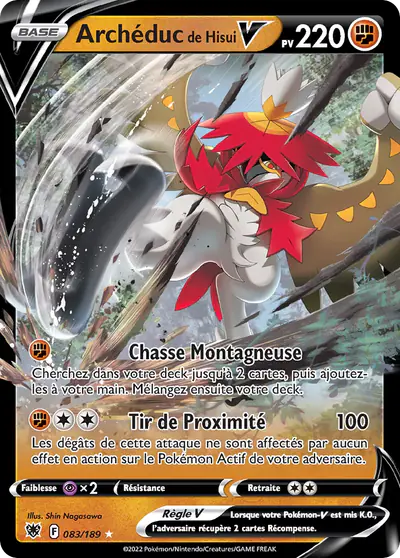 Image de la carte Pokemon Archéduc de Hisui V 083/189