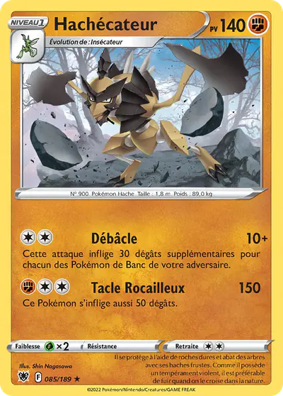 Image de la carte Pokemon Hachécateur 085/189