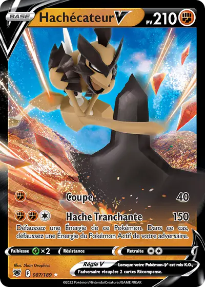 Image de la carte Pokemon Hachécateur V 087/189