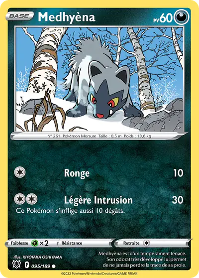 Image de la carte Pokemon Medhyèna 095/189