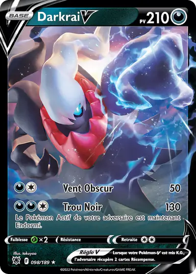 Image de la carte Pokemon Darkrai V 098/189