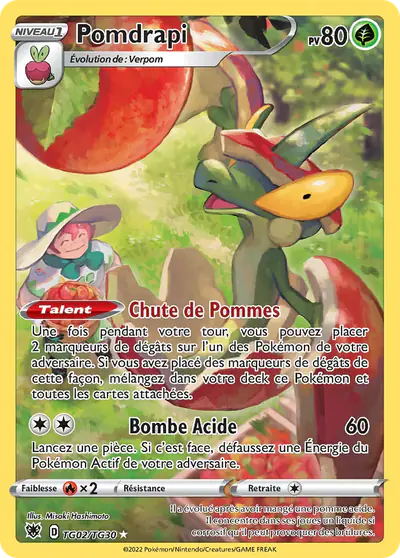 Image de la carte Pokemon Pomdrapi TG02/189