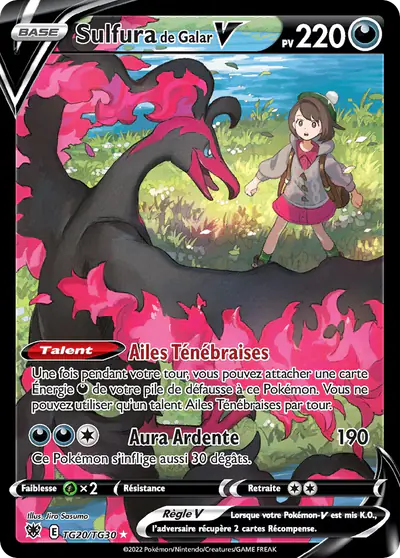 Image de la carte Pokemon Sulfura de Galar V TG20/189