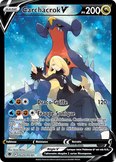 Image de la carte Pokemon Carchacrok V TG23/189