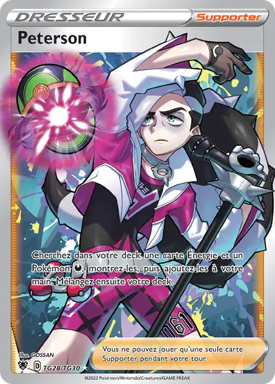 Image de la carte Pokemon Peterson TG28/189