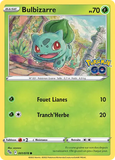 Image de la carte Pokemon Bulbizarre 001/78