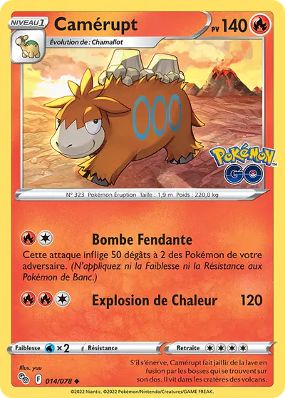 Image de la carte Pokemon Camérupt 014/78