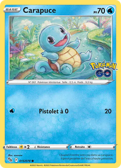 Image de la carte Pokemon Carapuce 015/78