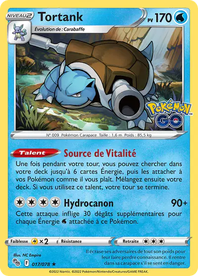 Image de la carte Pokemon Tortank 017/78