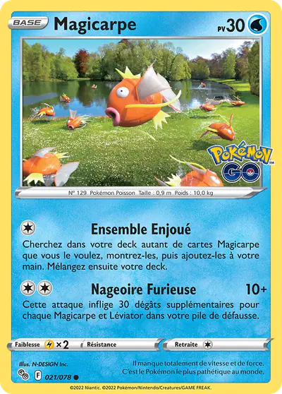 Image de la carte Pokemon Magicarpe 021/78