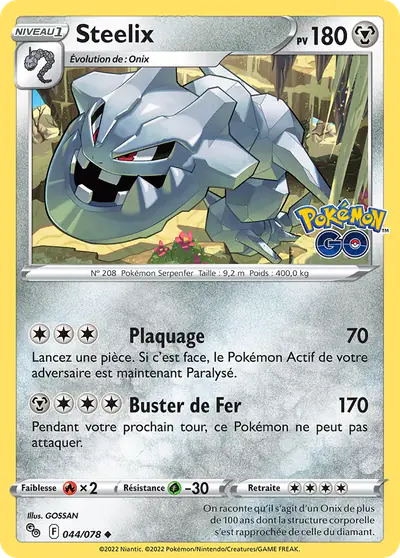 Image de la carte Pokemon Steelix 044/78