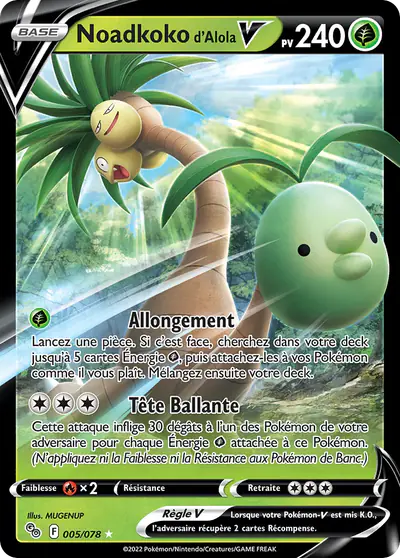 Image de la carte Pokemon Noadkoko d'Alola V 005/78