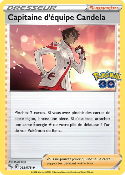 Image de la carte Pokemon Capitaine d'équipe Candela 065/78