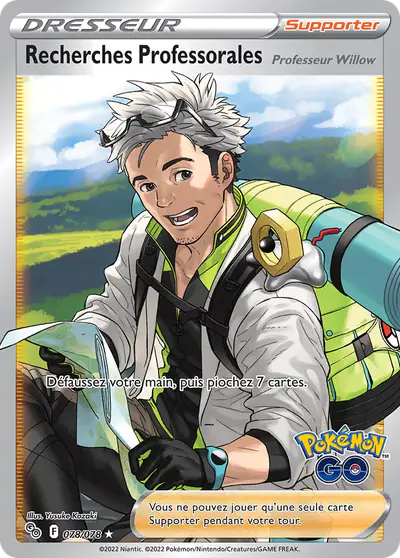 Image de la carte Pokemon Recherches Professorales 078/78