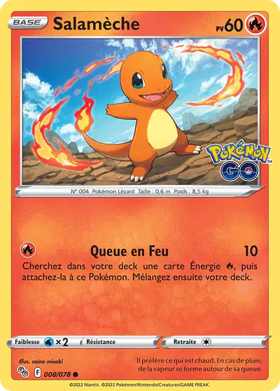 Image de la carte Pokemon Salamèche 008/78
