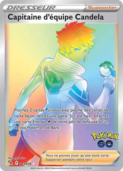 Image de la carte Pokemon Capitaine d'équipe Candela 083/78