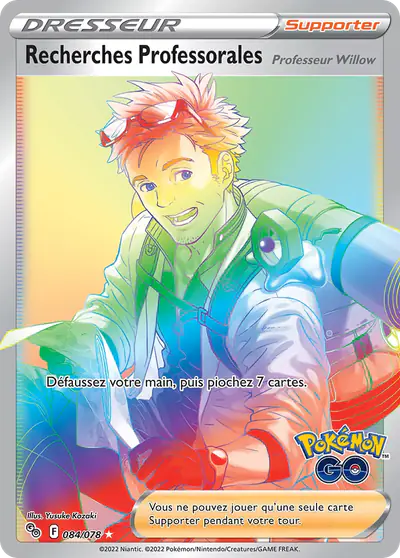 Image de la carte Pokemon Recherches Professorales 084/78