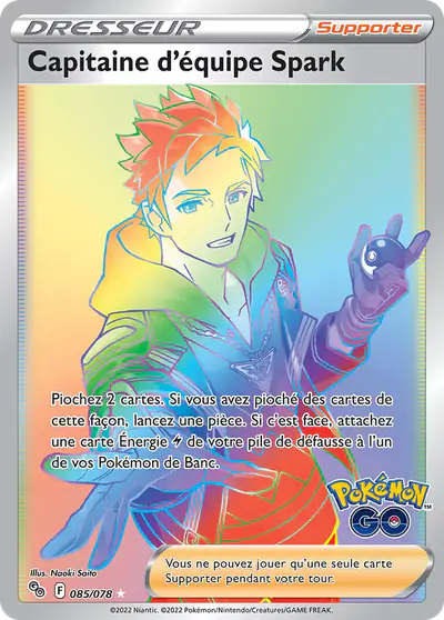 Image de la carte Pokemon Capitaine d'équipe Spark 085/78