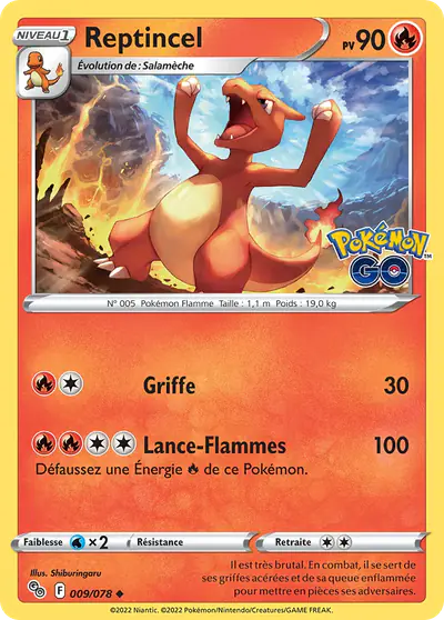 Image de la carte Pokemon Reptincel 009/78