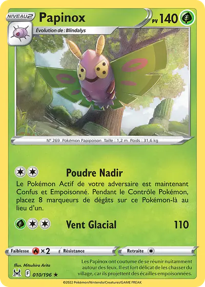 Image de la carte Pokemon Papinox 010/196