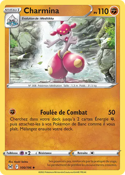 Image de la carte Pokemon Charmina 100/196