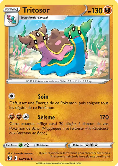 Image de la carte Pokemon Tritosor 102/196