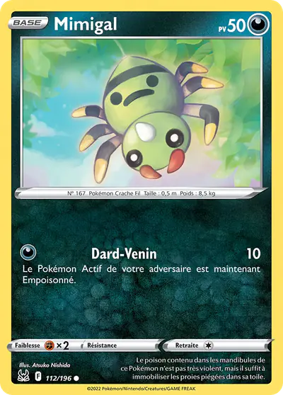 Image de la carte Pokemon Mimigal 112/196