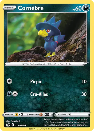 Image de la carte Pokemon Cornèbre 114/196