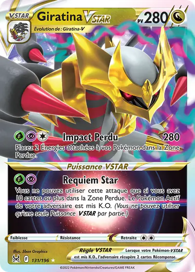 Image de la carte Pokemon Giratina VSTAR 131/196