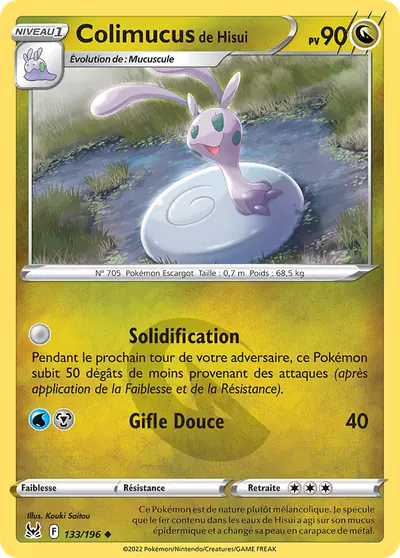Image de la carte Pokemon Colimucus de Hisui 133/196