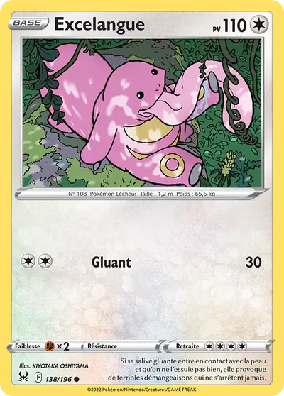 Image de la carte Pokemon Excelangue 138/196