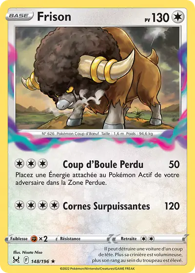 Image de la carte Pokemon Frison 148/196