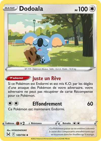 Image de la carte Pokemon Dodoala 149/196
