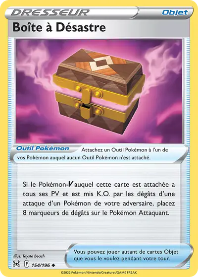 Image de la carte Pokemon Boîte à Désastre 154/196