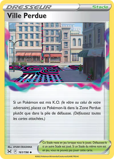 Image de la carte Pokemon Ville Perdue 161/196