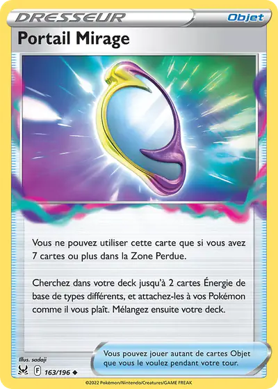 Image de la carte Pokemon Portail Mirage 163/196