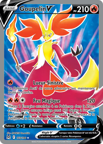Image de la carte Pokemon Goupelin V 173/196