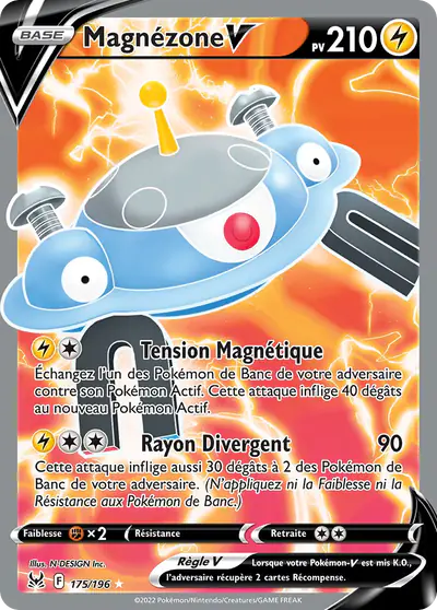 Image de la carte Pokemon Magnézone V 175/196