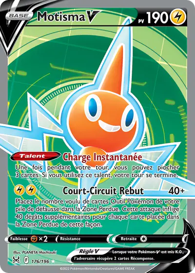 Image de la carte Pokemon Motisma V 176/196