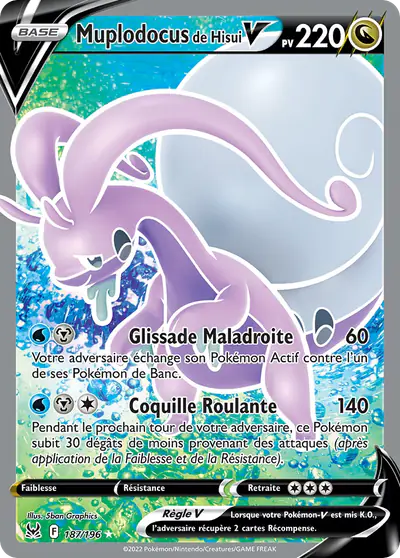 Image de la carte Pokemon Muplodocus de Hisui V 187/196